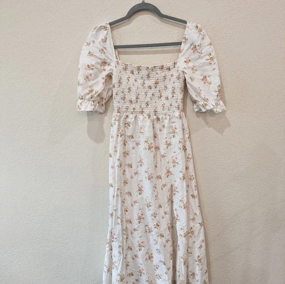 Reformation Marabella Linen Midi Dress small. - Picture 3 of 7
